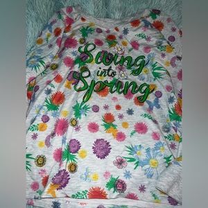 Disneyland Paris swing into spring sweater perfect for spring! Flower and garden
